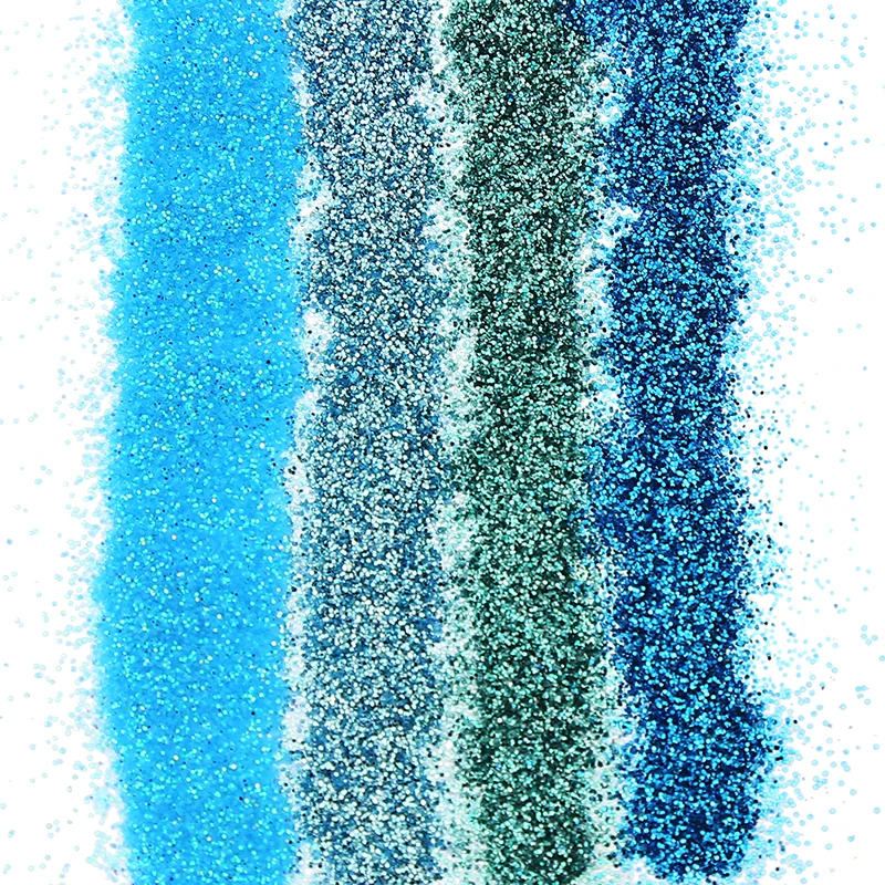 Blueness 4 цвета Bling синие блестки украшение для ногтей Единорог порошок 3D