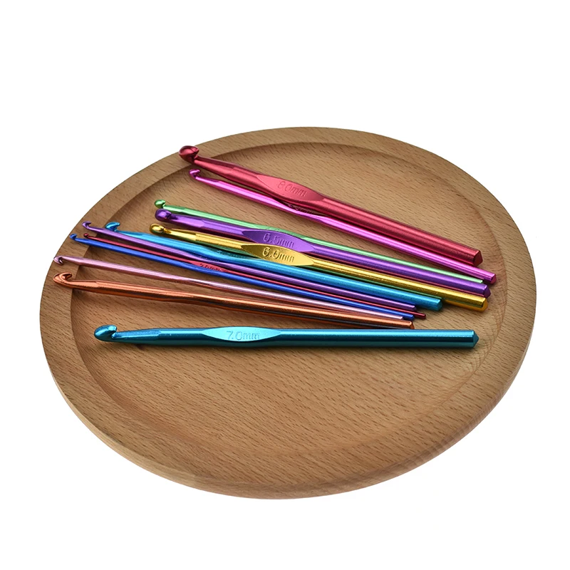 12 шт./компл. алюминиевый крючок удобные ручки спицы многоцветные | Дом и сад