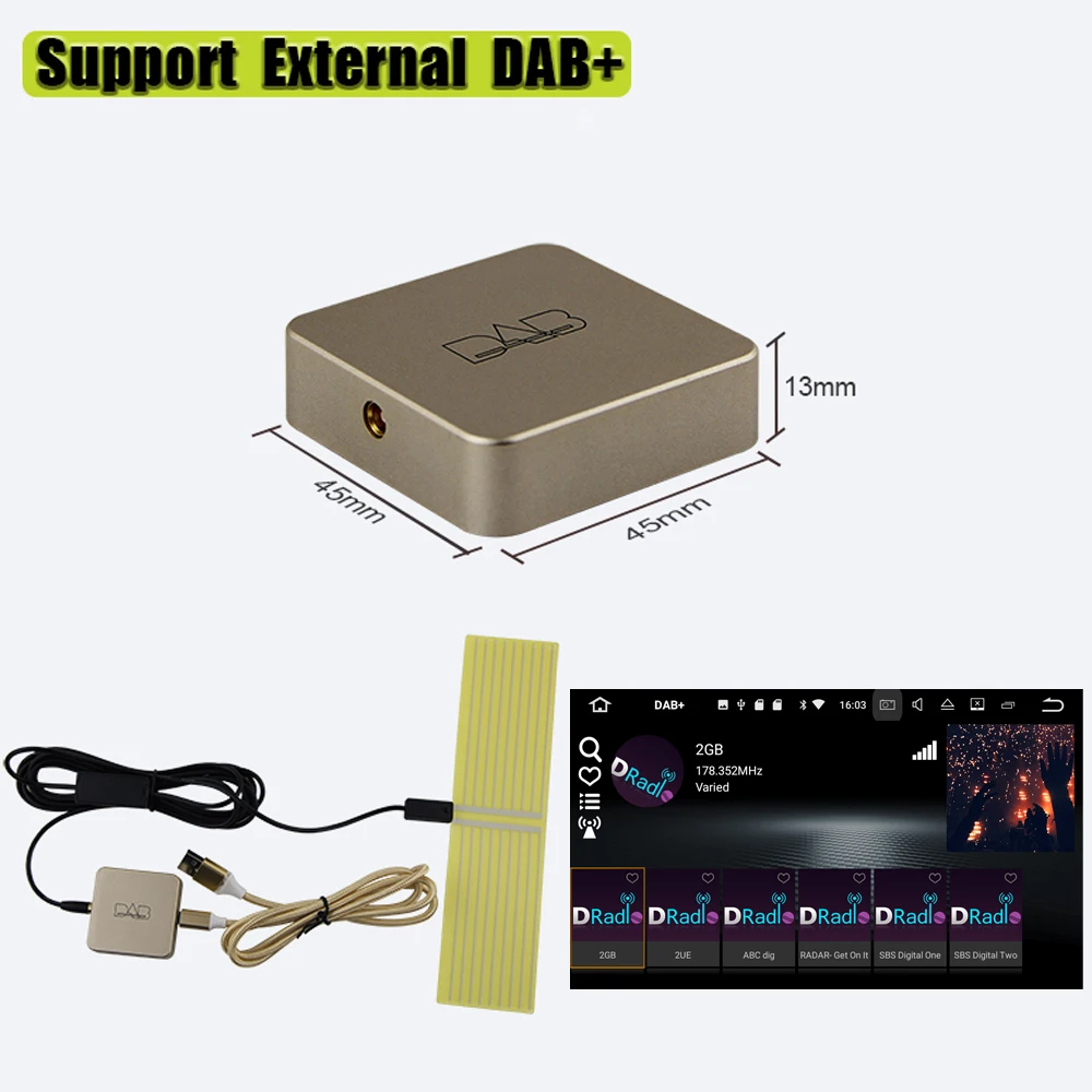 Новый портативный DAB 004 + коробка цифровой радио антенный тюнер мини FM передача USB