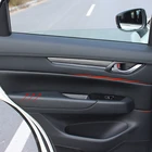 Тюнинг салона автомобиля из микрофибры, кожаные чехлы для дверной панели, отделка для Mazda CX-5 2017 2018