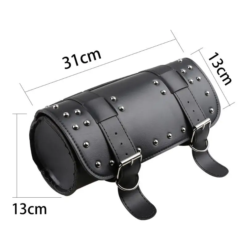 VODOOL Universal Vintage Motorcycle Saddle Bags Waterproof PU Leather Side Luggage Tool Tail Bag Organizer Storage For Harley |