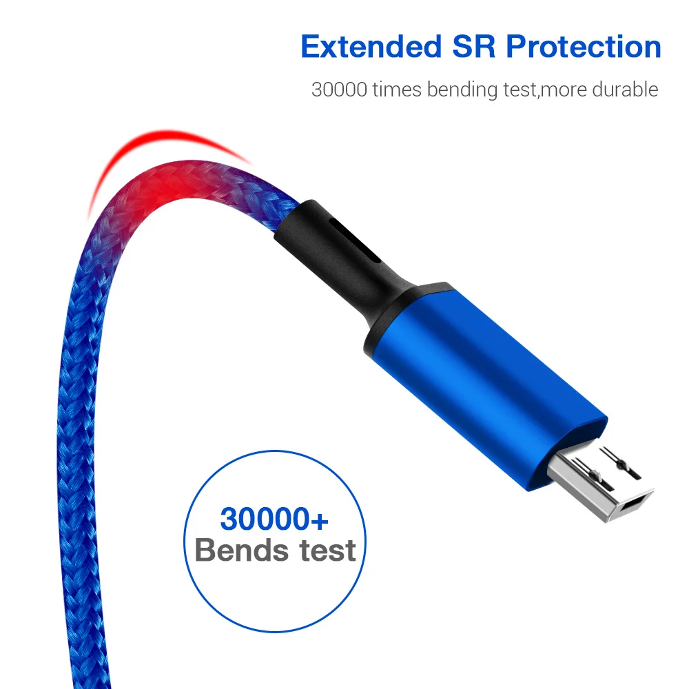 KISSCASE Быстрая зарядка Micro USB кабель для Android мобильный телефон стол данных Samsung Xiaomi