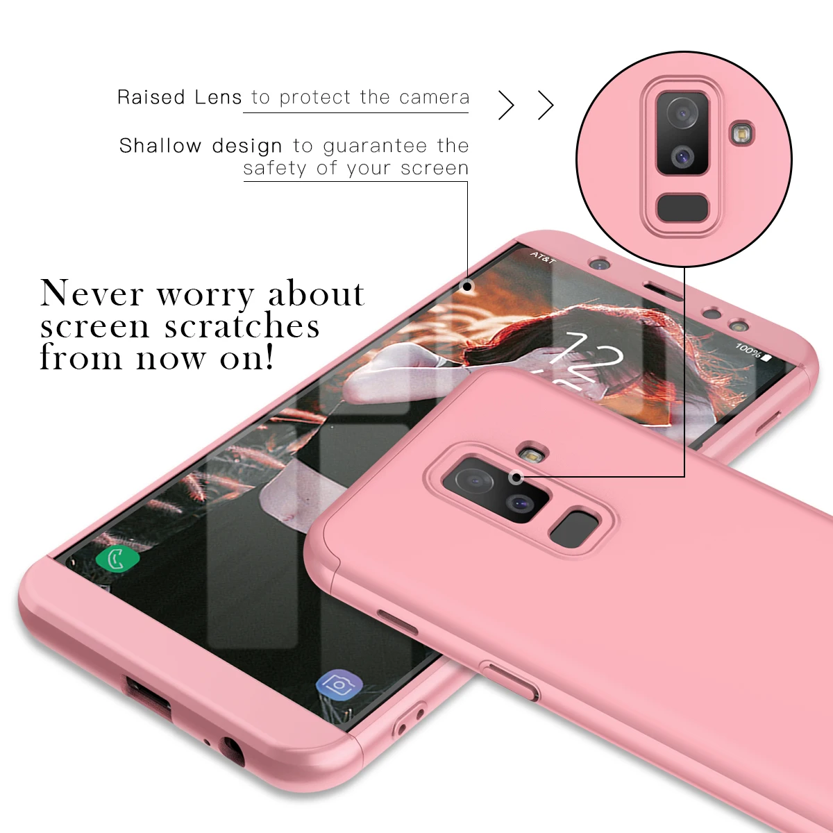Luxury Hard PC Case For Samsung Galaxy A6 plus 2018 360 Bumper A9 Shockproof Cases Cover Protect | Мобильные телефоны и
