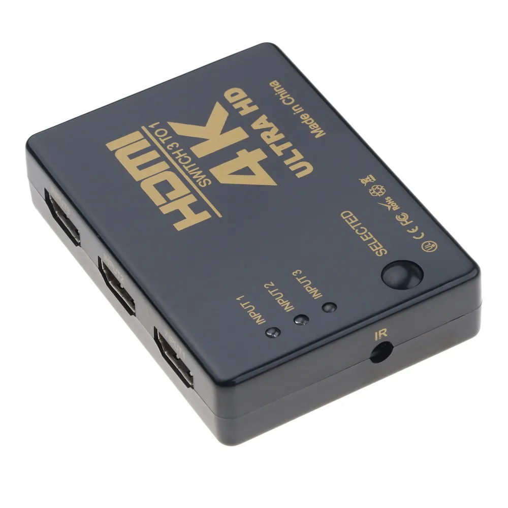 Коммутатор-разветвитель HDMI 5 в 1 4K портов 3D формат с ИК-пультом дистанционного