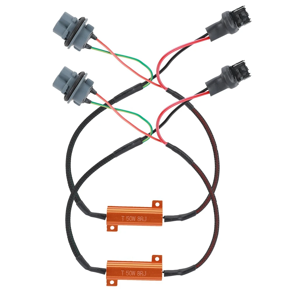 7440 T20 50W8RJ Hyper Flash Fix без ошибок адаптеры проводки светодиодный одного указателя