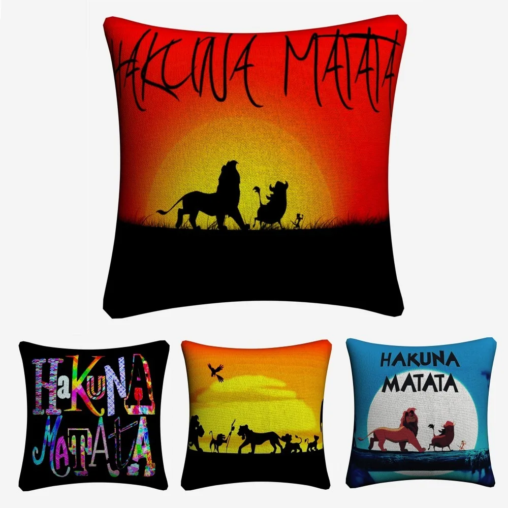 Чехол для подушки Hakuna Matata в виде короля Лев 45x45 см дивана домашний декор