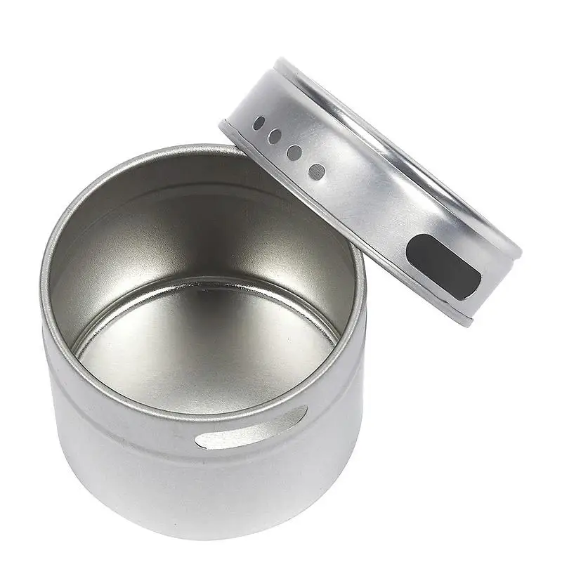 Магнитные Банки для специй из нержавеющей стали Набор банок с наклейками шейкер