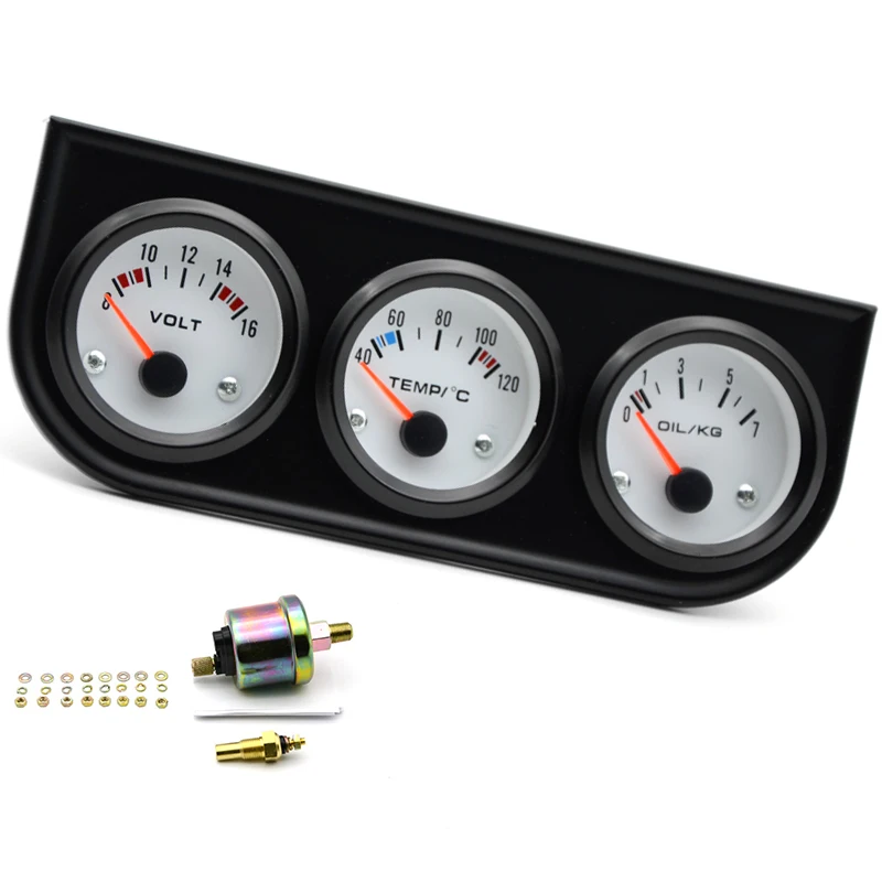 2 '❒ мм черный тройной комплект для установки манометра температура воды и