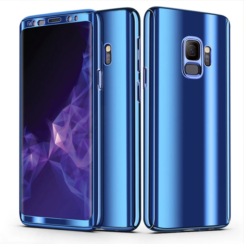 BALMORA для samsung S7 Edge Note8 9 полное покрытие защитный жесткий чехол Galaxy S8 S9 Plus 360 зеркало