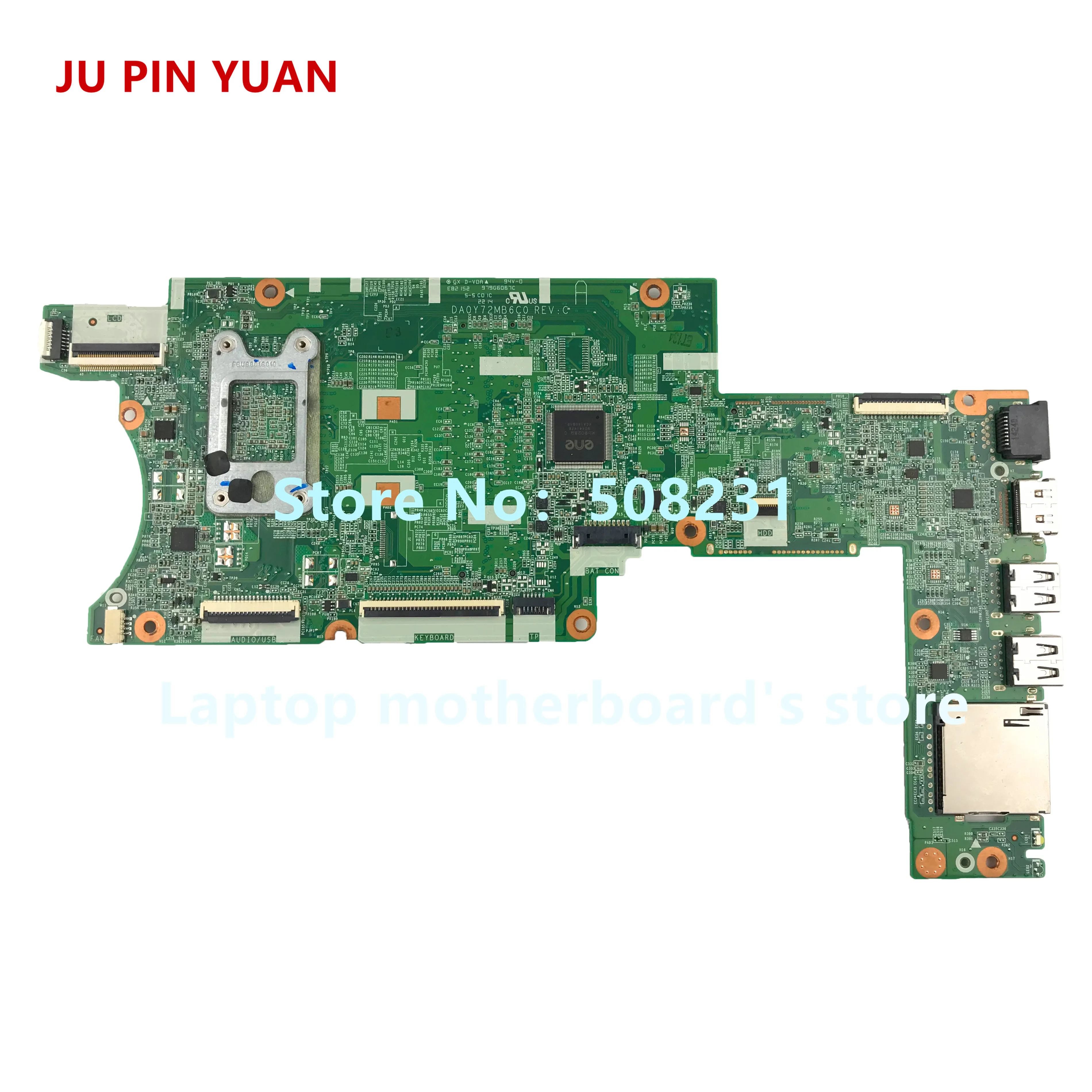 Материнская плата JU PIN YUAN 769075 501 DA0Y72MB6C0 Y72 для ноутбука HP Pavilion 13 A X360 13Z A|Материнские