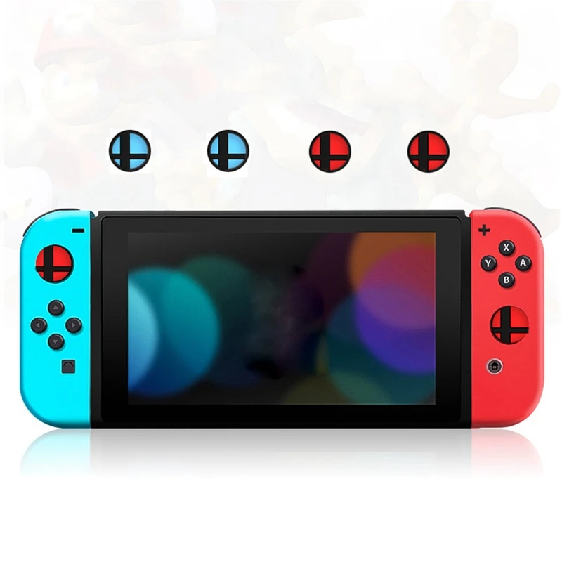 4 шт. противоскользящие аналоговые ручки для большого пальца Nintendo Switch игровой