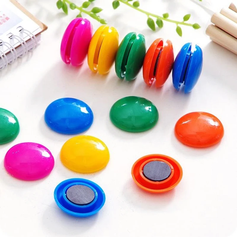 Пластиковые магниты на холодильник круглые Красочные 10 шт./Лот домашнее