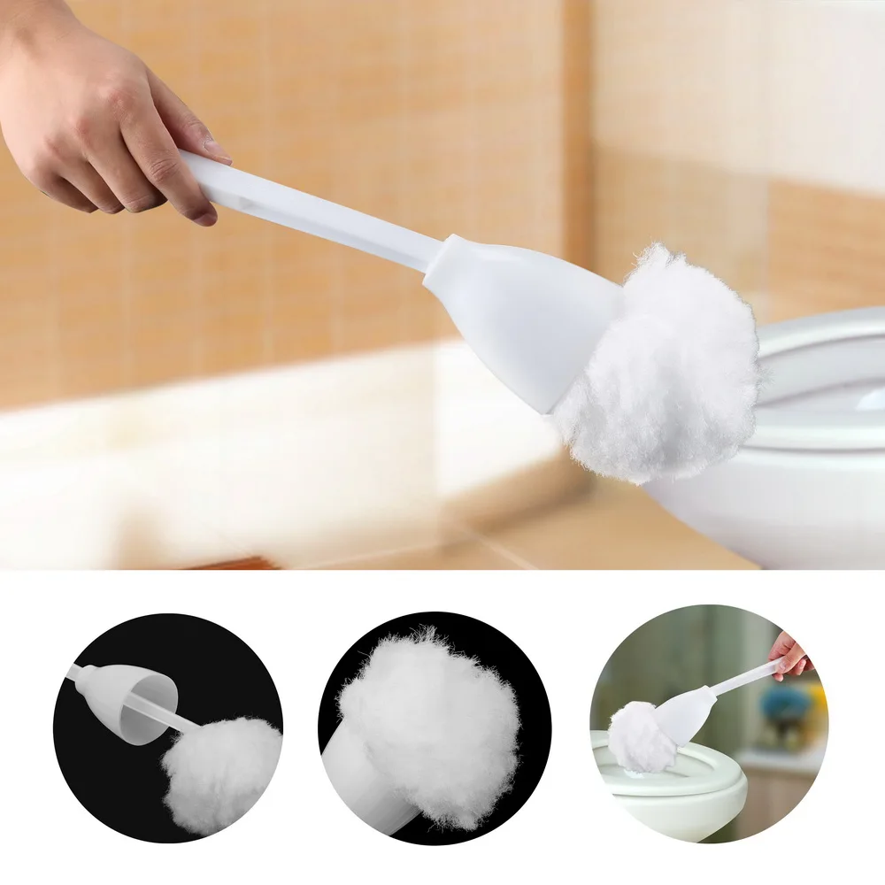 Щетка для туалета мягкая Полиэстеровая щетка унитаза чистящий инструмент