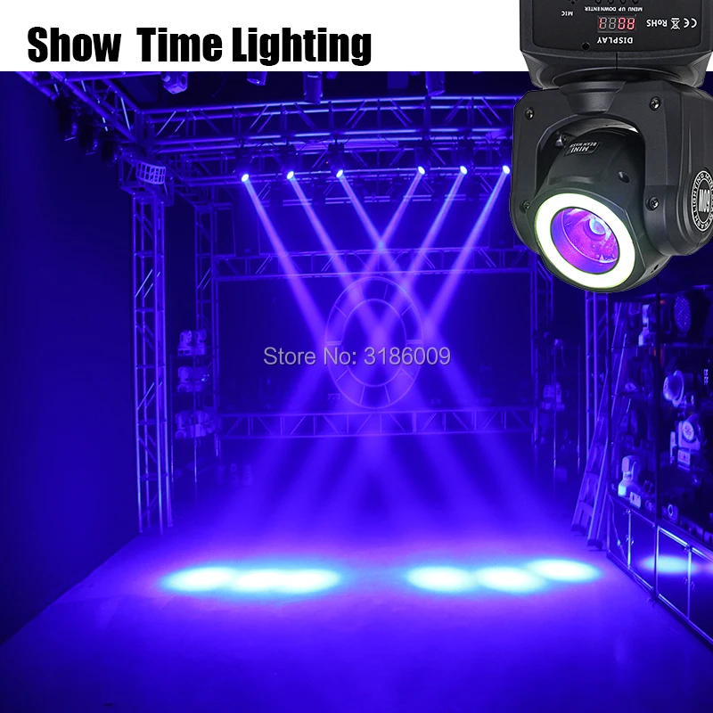 

Super brigh Beam 60W LED Moving Head With Strip Light RGBW 4 IN 1 Beam And Wash Effect Moivng Head DMX512 Stage For KTV DJ Party