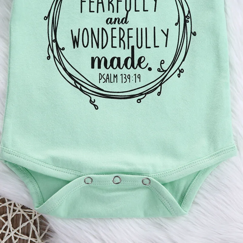 Musim Panas Yang Baru Lahir Bayi Anak Laki-laki Anak Perempuan Baju Huruf Jumpsuit Pakaian Pakaian Baju Bayi Katun Lengan Pendek Leher O