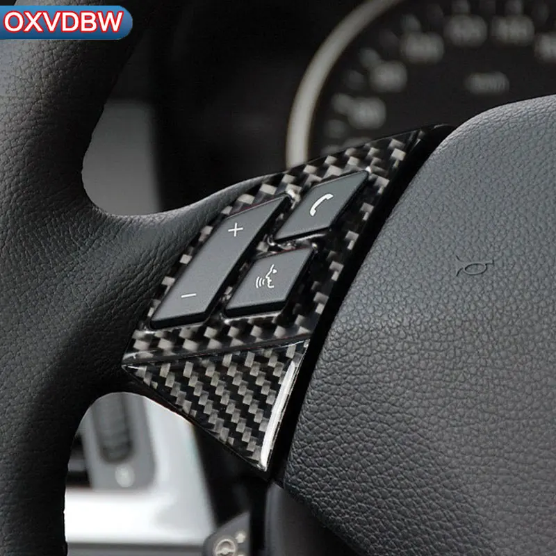 Кнопки для руля из углеродного волокна 3D стикер автомобиля M полоса эмблема bmw e60