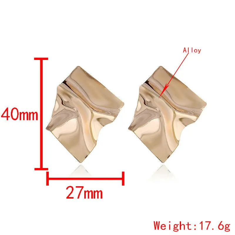 Geometric Boho Irregular Women Punk Earrings Charm Metal Trendy Femme Wholesale Jewelry Fashion | Украшения и аксессуары