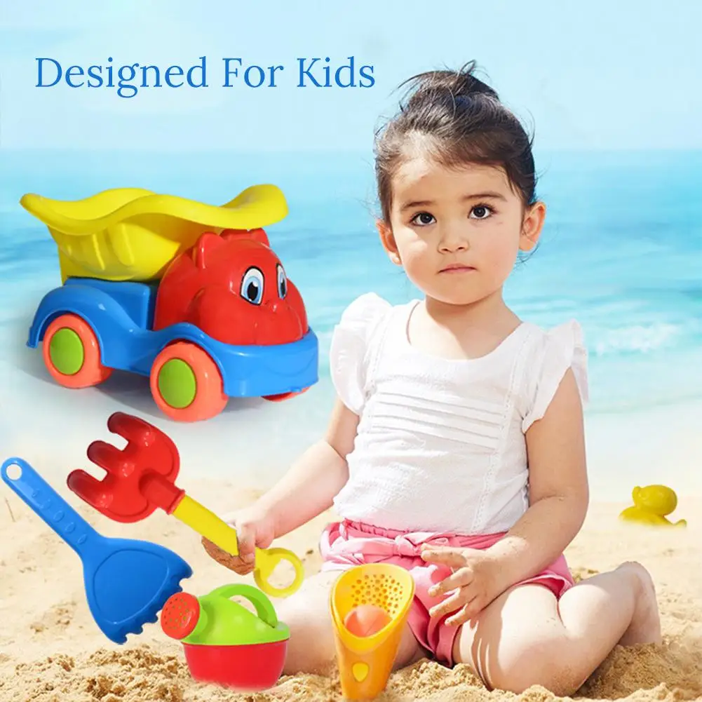 Children Beach Toy Car Set Non-toxic Plastic Sand Snow Play Model For Babies Outdoor Toys | Игрушки и хобби