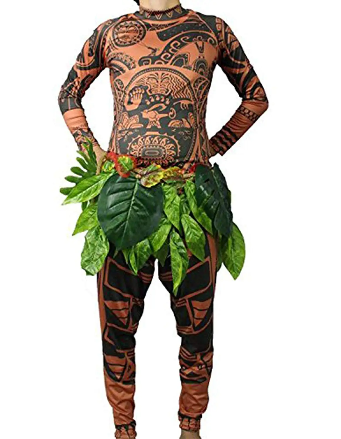 Моана и Maui костюм с принтом татуировок для особых случаев вечевечерние НКИ на
