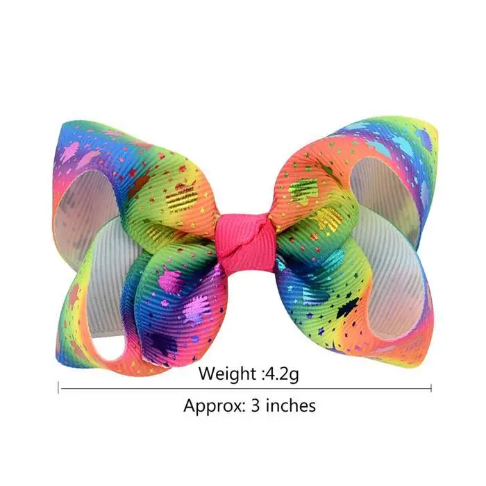 8 Pcs Bow Hair Clip Girls Fashion Children Headwear Gradient Color Girl Birthday Gift Styling Tool | Красота и здоровье