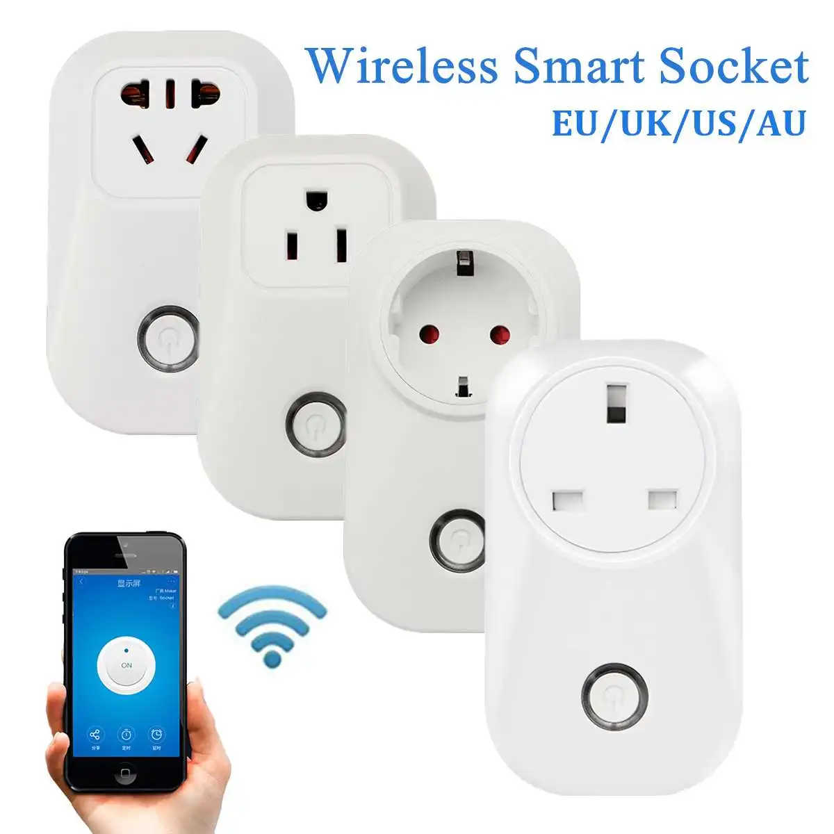 Умная розетка Sonoff S20 с Wi Fi 220 Вт 10 А беспроводное приложение дистанционным