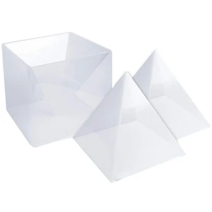 Большие формы в виде пирамиды из смолы Moldssilicone, формы из смолы для самостоятельного литья пирамиды оргона, отлично подходят для пресс-папья, украшения дома и т. Д.