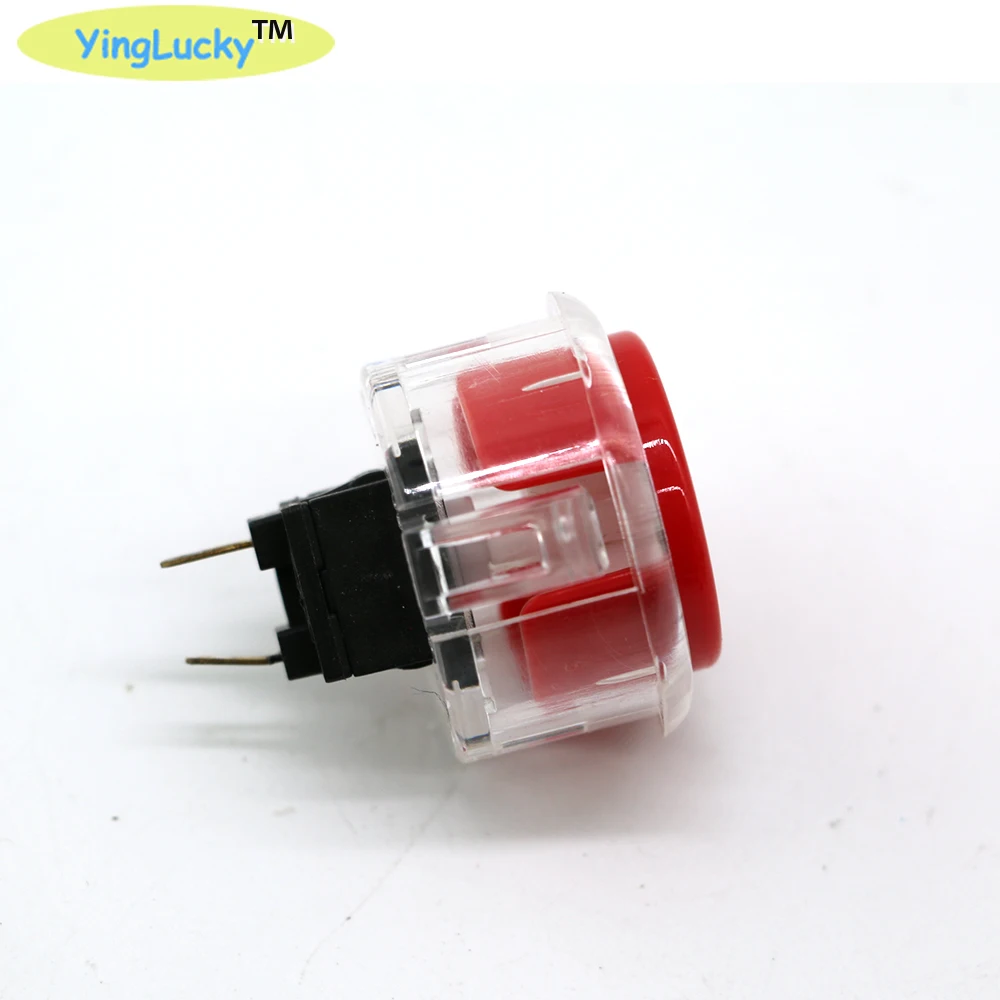 Yinglucky 10 шт. SANWA OBSF 30 прозрачная аркадная кнопка мм для замены кнопок JAMMA sanwa