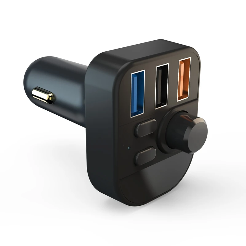 2.1A беспроводной Usb Автомобильное зарядное устройство 3-портовый Bluetooth Fm
