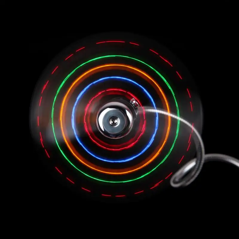 Гибкий usb led вентилятор красочный веер гаджет Прохладный Desktop Красочный мини USB