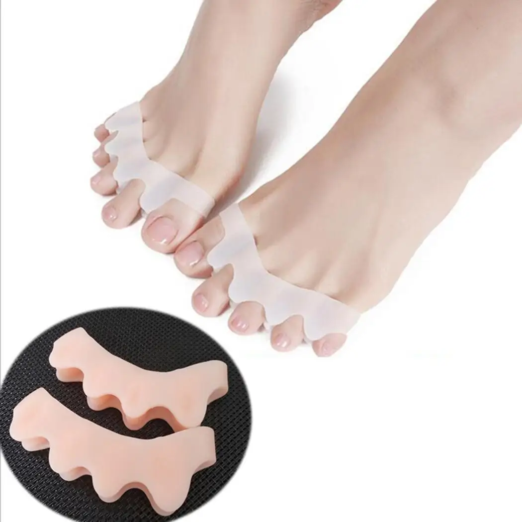 Foot Thumb Hallux Valgus Protector Silicone Finger Toe Made by ultra soft silicone comfortable wear. Corrector | Красота и здоровье