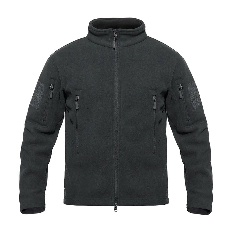 Uniqstore зимняя тактическая флисовая куртка Мужская город много карманов теплая