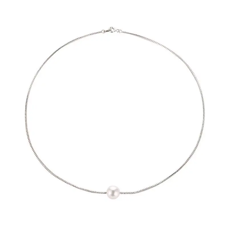 New Fashionable Korean version of the simple pearl necklace girls small fresh short clavicle chain | Украшения и аксессуары