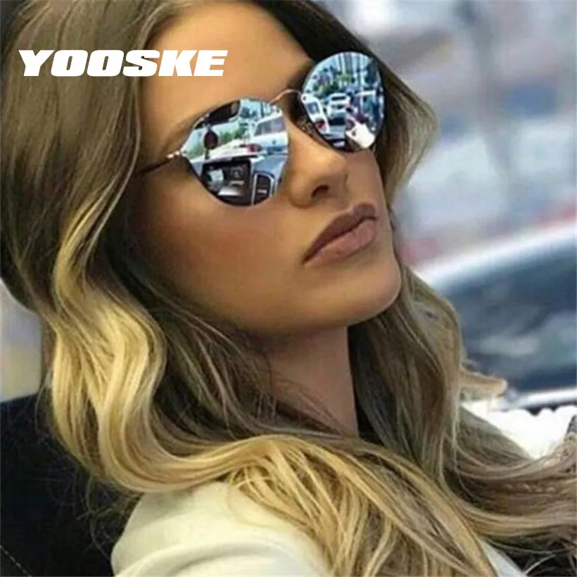 Солнцезащитные очки YOOSKE круглые для мужчин и женщин брендовые винтажные