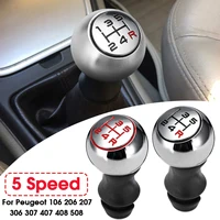 5 speed 6 speed car mt gear shift knob lever shifter handle stick for peugeot 106 206 306 406 107 207 307 407