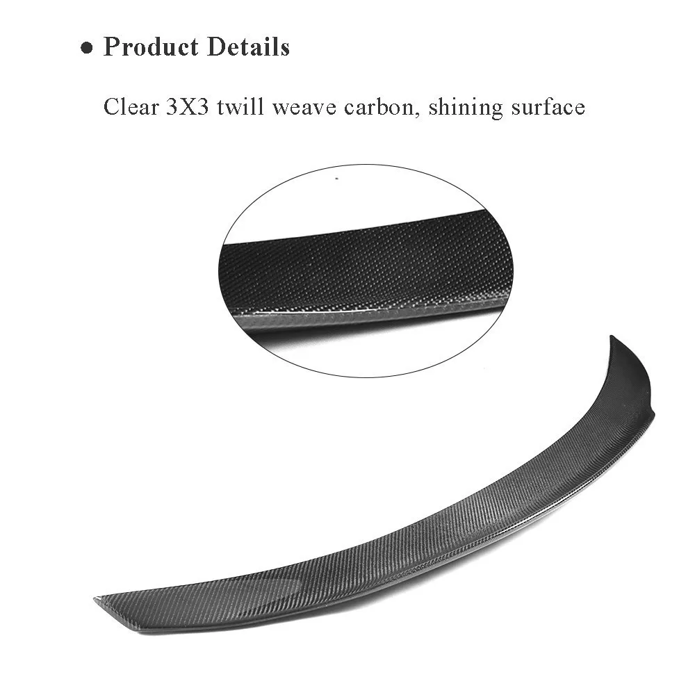 Углеродное волокно багажник спойлер для Mercedes-Benz C-Class W205 C200 C300 C260 2015 - 2017 4 Двери