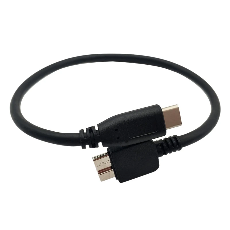 USB C к Micro 3 0 Type B (Micro USB) кабель черного цвета 25 см для WD My Passport|Кабели передачи