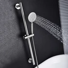 Регулируемая душевая направляющая из нержавеющей стали SUS304, ручная направляющая для душа, набор направляющих с душевой насадкой SUS304 и шлангом из матового никеля