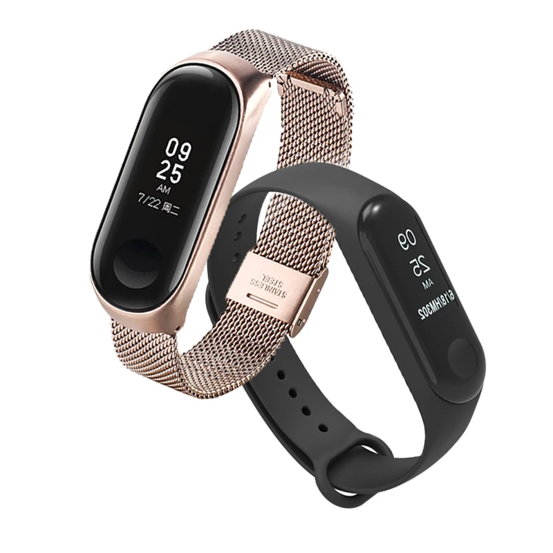 Браслет металлический из нержавеющей стали для Xiaomi 5 Correa Mi Band 3/4|Ремешки часов| |