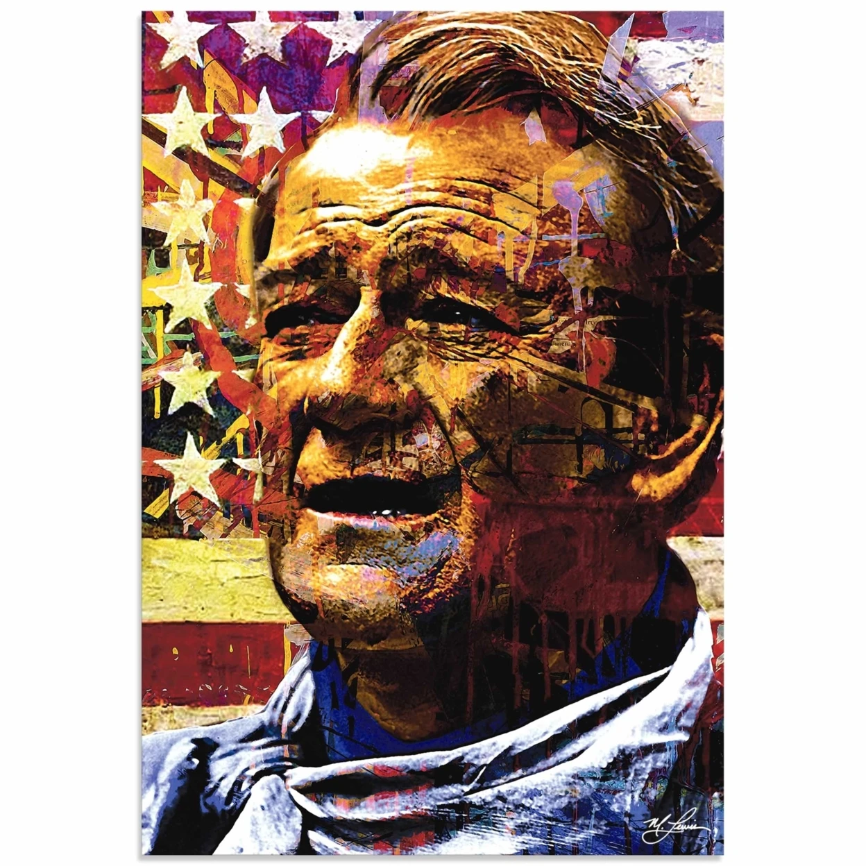 Джон Уэйн Выцветшая слава на металле|Рисование и каллиграфия| |