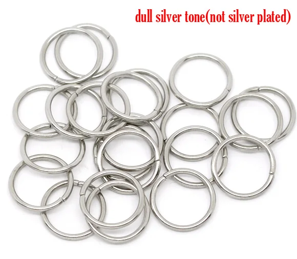 

Lovely 100 Silver Color Open Jump Rings 16mm Dia. Findings (B10199)