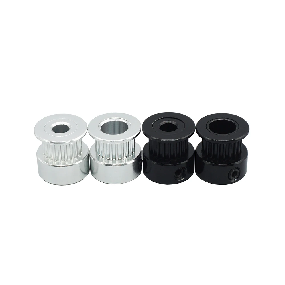 

JKHJ 3D Printer Parts GT2 Pulley 20 tooth Bore 5mm 8mm 2gt teeth Timing Gear Alumium 6mm synchronous belt pulley 2PCS
