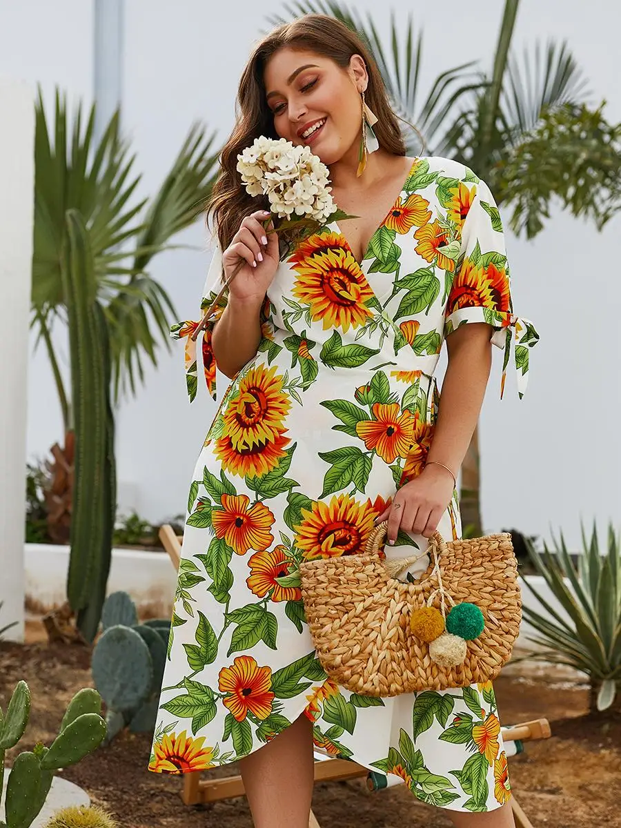 Женские платья праздничная пляжная одежда повседневное Цветочное платье