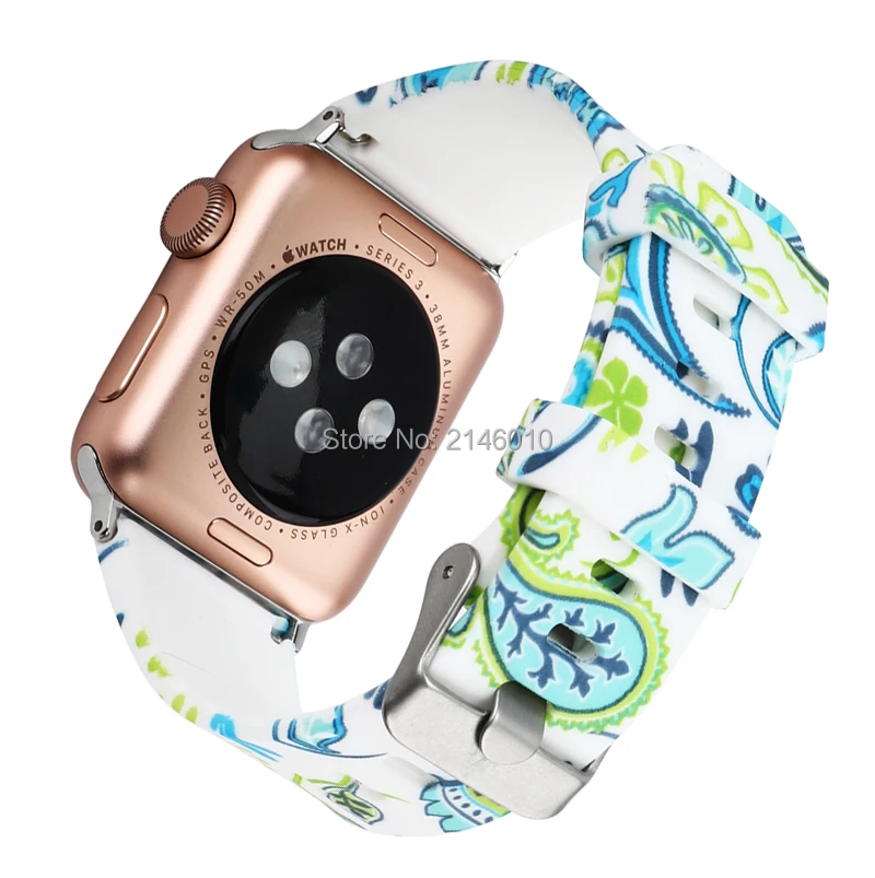 Резиновый ремешок для наручных часов силиконовый correa Apple Watch 44 мм 42 38 40 спортивный