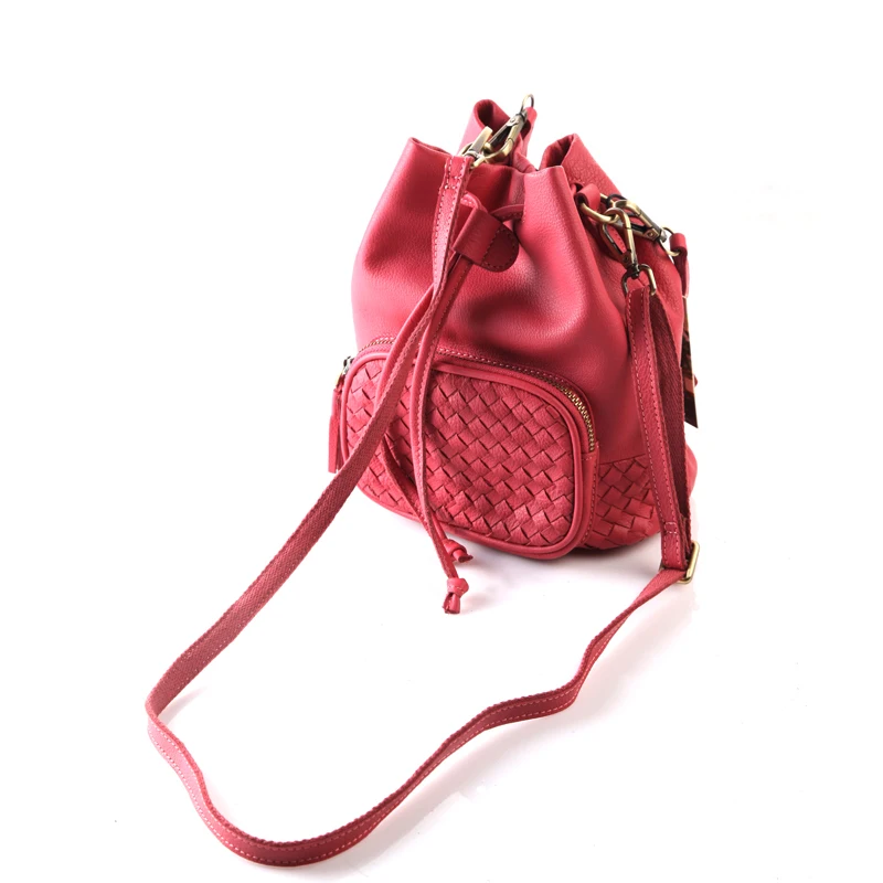 Чистая кожа Королевство Pull Rope ведро портфель с одной лямкой длина день хан Jianyue