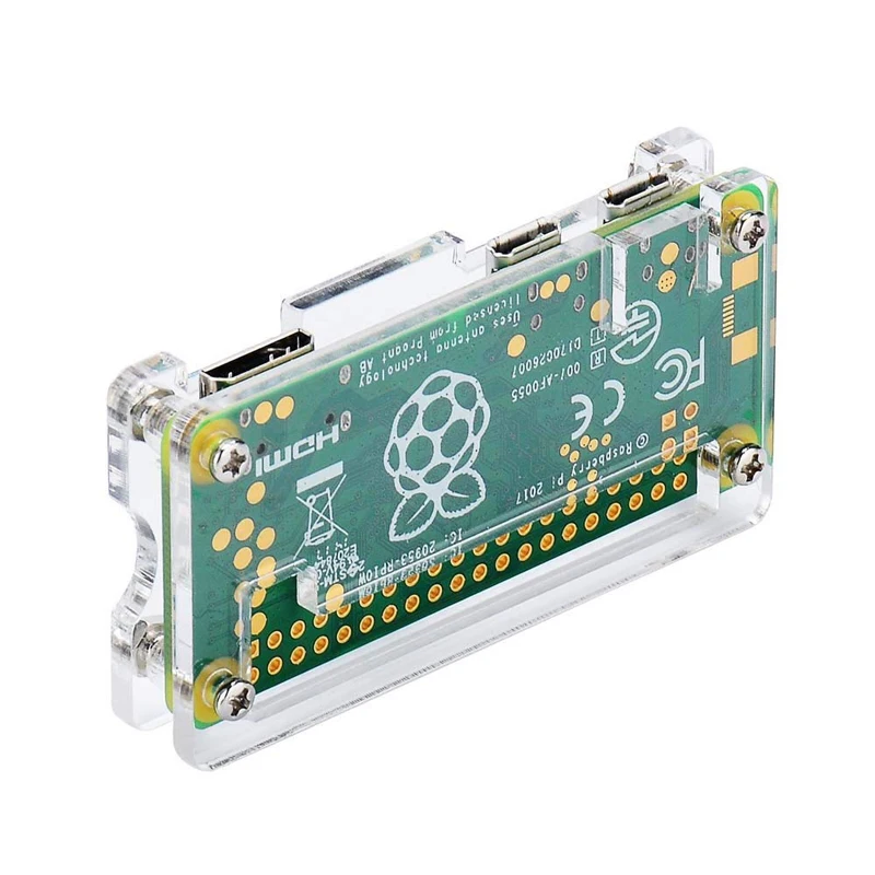 Чехол для Raspberry Pi Zero W 4 в 1 акриловый чехол + радиатор отвертка разъем 40 Pin Gpio