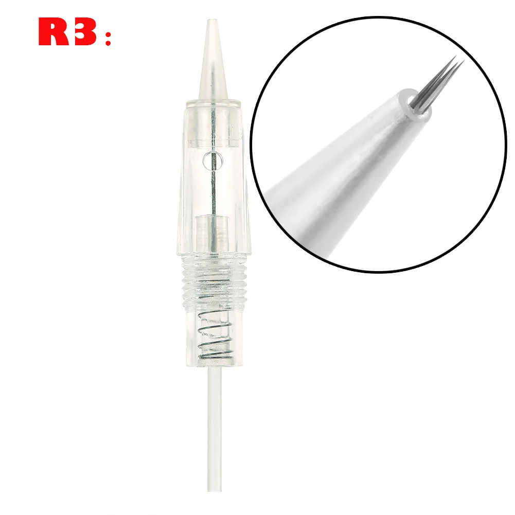 10 шт. R1/R1 Blunt/R2/R3/R5/R7 одноразовый винт картридж игл для татуажа аксессуары машинки