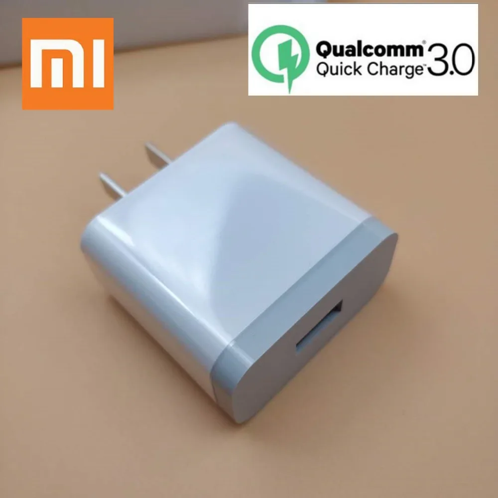Оригинал XIAO mi 8 зарядное устройство 5 В/3A qc 3 0 Быстрая зарядка USB 1 Тип c кабель для se 6