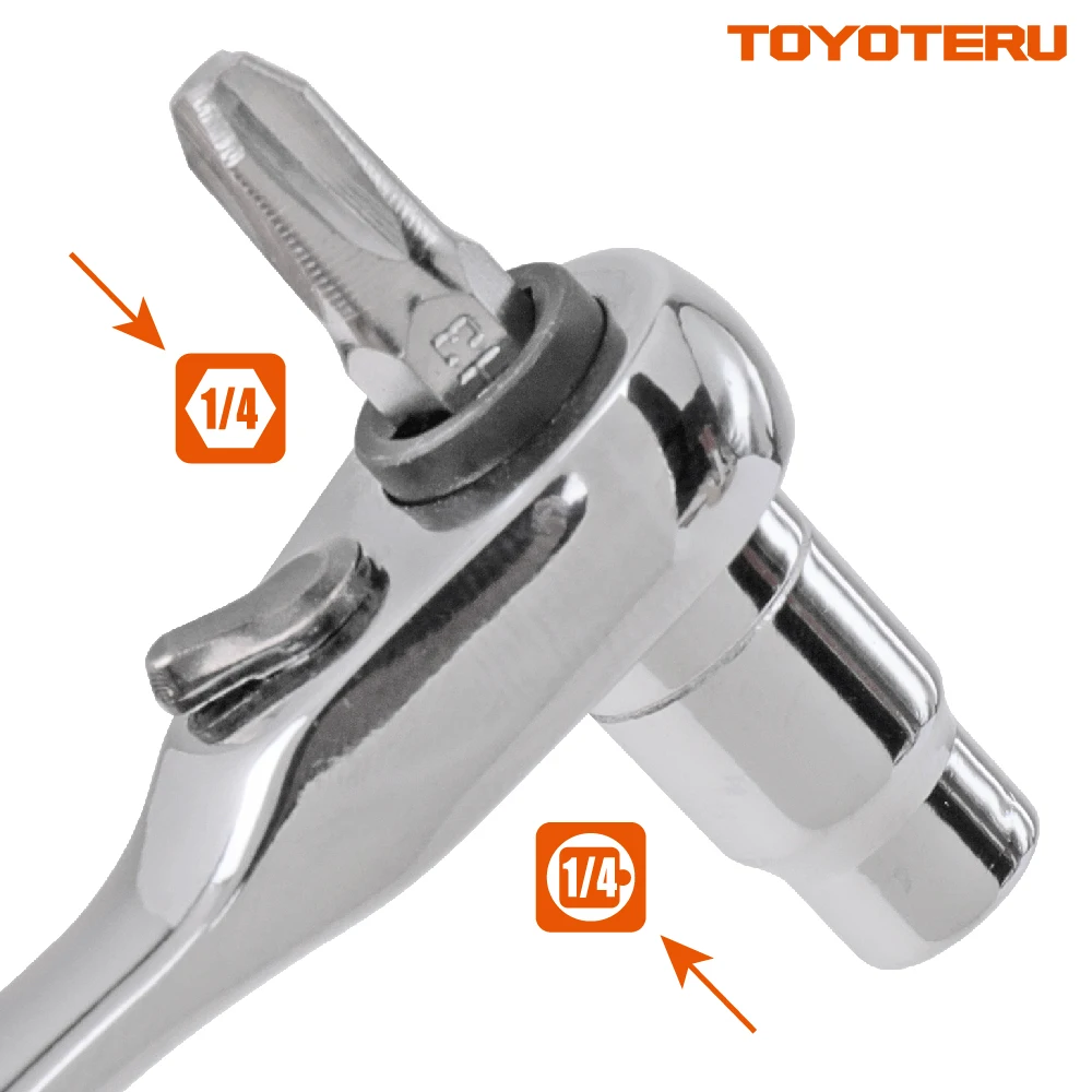 Горячая продажа мини 1/4 &quotдвойная головка квадратный Трещоточный ключ