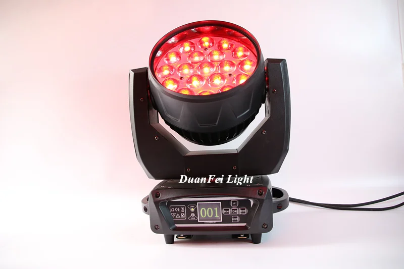 (Flycase) 6 Лот 19*15 Вт led rgbw Перемещение Головы увеличение луча dmx dj moving head wash 15