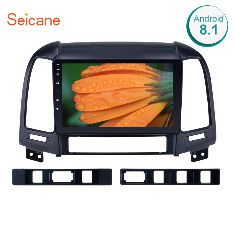 Seicane Android 9 0 HD &quotАвтомобильный 2Din Navi Радио для HYUNDAI SANTA FE 2005 2006 2007 2008 2009 2010 2011 2012 gps